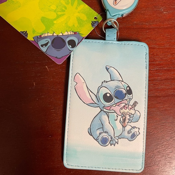 Disney Accessories - Disney stitch retractable badge holder new